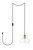 Elegant Lighting - LDPG2246BR - One Light Plug in Pendant - Destry - Brass