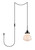 Elegant Lighting - LDPG6255BK - One Light Plug in Pendant - Lye - Black and Frosted White