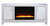 Elegant Lighting - MF701S-F2 - TV Stand With Fireplace Insert - Modern - Antique Silver