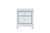 Elegant Lighting - MF72016 - Nightstand - REFLEXION - Antique Silver