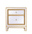 Elegant Lighting - MF72016G - Nightstand - REFLEXION - Antique gold