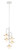 George Kovacs - P5512-706-L - Five Light Chandelier - Tubular - Matte White With Honey Gold