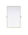 Elegant Lighting - MR6H4830BRA - Mirror - Amoura - Brass