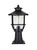 Elegant Lighting - OD314P17BK - One Light Outdoor Post Mount - Janney - Black