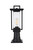 Elegant Lighting - OD319P18BK - One Light Outdoor Post Mount - Tilton - Black