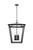 Elegant Lighting - OD334H27BK - Four Light Outdoor Pendant - Oxford - Black