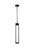 Elegant Lighting - OD604H23BK - LED Outdoor Pendant - Amaris - Black and Clear