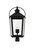 Elegant Lighting - OD605P27BK - Three Light Outdoor Post Mount - Luz - Black and Clear