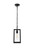 Elegant Lighting - OD608H13BK - One Light Outdoor Pendant - Veda - Black and Clear