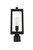 Elegant Lighting - OD608P15BK - One Light Outdoor Post Mount - Veda - Black and Clear