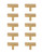 Elegant Lighting - PL402-1-BR-10PK - Bar Pull Multipack (set of 10) - Dior - Brass