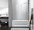Elegant Lighting - TD444-6060BNK - Tub Door - Devon - Brushed Nickel