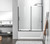 Elegant Lighting - TD444-6060MBK - Tub Door - Devon - Matte Black