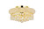 Elegant Lighting - V1800F12G/RC - Four Light Flush Mount - Primo - Gold