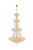 Elegant Lighting - V1800G48G/RC - 42 Light Chandelier - Primo - Gold