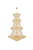 Elegant Lighting - V1800G62G/RC - 56 Light Chandelier - Primo - Gold