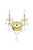 Elegant Lighting - V2015W2G/RC - Two Light Wall Sconce - St. Francis - Gold