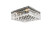 Elegant Lighting - V2032F14BK/RC - Five Light Flush Mount - Maxime - Black And Clear
