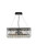 Elegant Lighting - V2034D20BK/RC - Four Light Chandelier - Maxime - Black And Clear