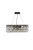Elegant Lighting - V2034D24BK/RC - Six Light Chandelier - Maxime - Black And Clear