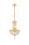 Elegant Lighting - V2528D12G/RC - Six Light Pendant - Tranquil - Gold