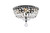Elegant Lighting - V2528F12BK/RC - Four Light Flush Mount - Tranquil - Black and Clear