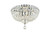 Elegant Lighting - V2528F16C/RC - Six Light Flush Mount - Tranquil - Chrome