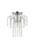 Elegant Lighting - V6801F9C/RC - One Light Flush Mount - Falls - Chrome