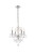 Elegant Lighting - V7834D17C/RC - Four Light Pendant - Princeton - Chrome
