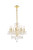 Elegant Lighting - V7838D20G/RC - Eight Light Chandelier - Princeton - Gold