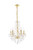 Elegant Lighting - V7855D21G/RC - Five Light Chandelier - Verona - Gold