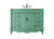 Elegant Lighting - VF-1039VM-VW - Single Bathroom Vanity - Bordeaux - Vintage mint