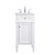 Elegant Lighting - VF12518WH - Single Bathroom Vanity Set - Park Avenue - white