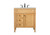 Elegant Lighting - VF12532NW - Single Bathroom Vanity - Park Avenue - natural wood