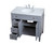 Park Avenue Single Bathroom Vanity (VF12536GR)