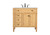 Elegant Lighting - VF12536NW - Single Bathroom Vanity - Park Avenue - natural wood