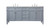 Elegant Lighting - VF12572DGR - Double Bathroom Vanity - Park Avenue - grey