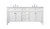 Elegant Lighting - VF12572DWH - Double Bathroom Vanity - Park Avenue - white