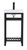 Elegant Lighting - VF14018BK - Single Bathroom Vanity - Raya - black