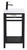 Raya Single Bathroom Vanity (VF14030BK)