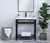 Raya Single Bathroom Vanity (VF14030BK)
