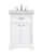 Elegant Lighting - VF15024WH - Single Bathroom Vanity Set - Americana - white