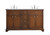 Elegant Lighting - VF15060DTK - Double Bathroom Vanity Set - Americana - Teak