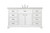 Elegant Lighting - VF15060WH - Single Bathroom Vanity - Americana - white