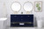 Theo Single Bathroom Vanity (VF16460DBL)