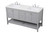 Theo Single Bathroom Vanity (VF16460DGR)