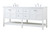 Theo Double Bathroom Vanity (VF16472DWH)