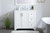 moore Single Bathroom Vanity (VF17036WH)