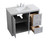 moore Single Bathroom Vanity (VF17042GR)
