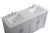 moore Double Bathroom Vanity (VF17060DGR)